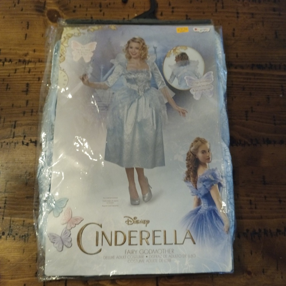 Disney Cinderella Fairy Godmother Deluxe Adult Costume XL 18-20 Disguise 87043F